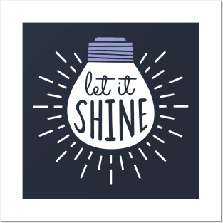 light bulb shining creative ideas Posters and Art